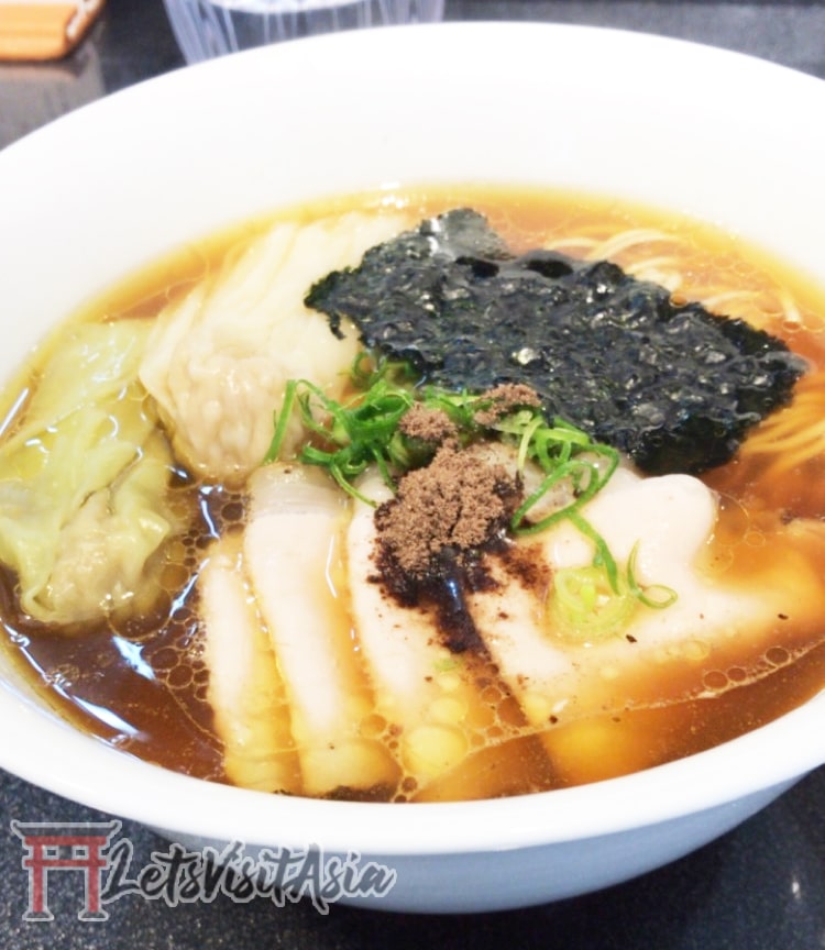 A bowl of ramen at Tsuta in Tokyo