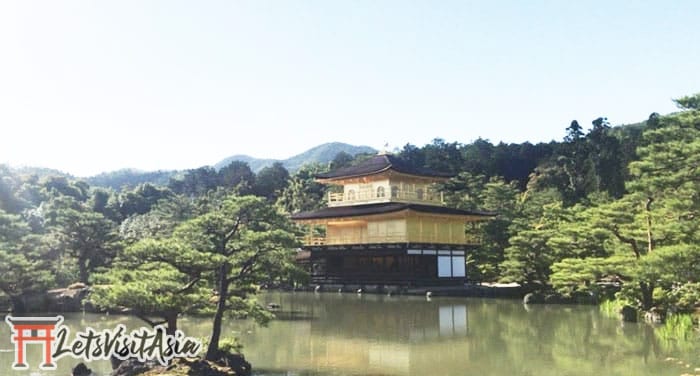 An original photo of the golden temple in Kyoto taken during a walking tour